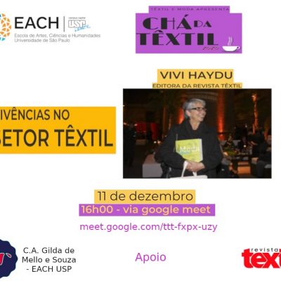 Chá da têxtil: Vivências no setor têxtil