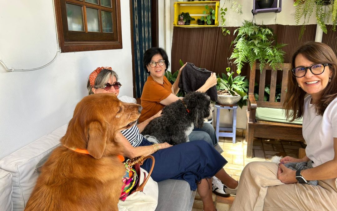 Aulas de artes manuais ganham novo charme com pets no Empório das Lãs