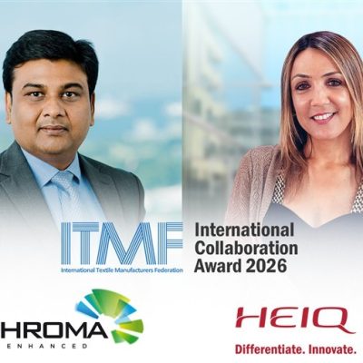 HEIQ E ARCHROMA VENCEM O PRÊMIO INTERNACIONAL DE COLABORAÇÃO DA ITMF 2026